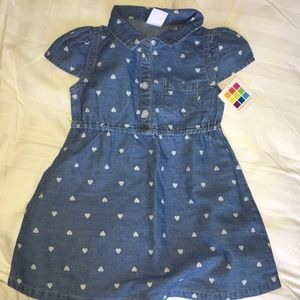 Heart jean dress